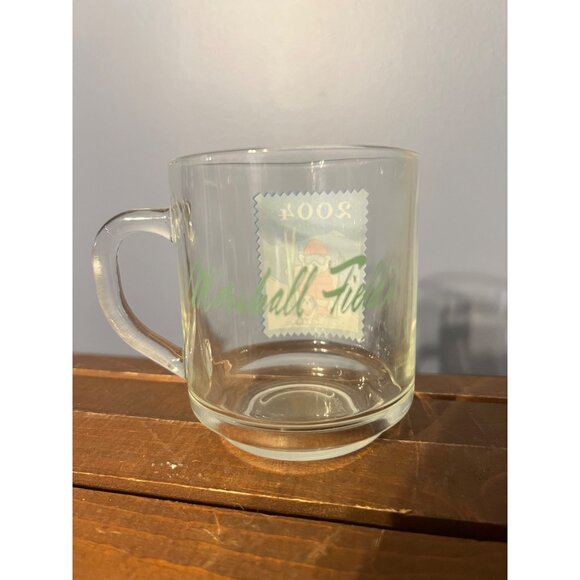 Marshall Fields 2004 Santa Bear Skiing Glass Mug‎ Christmas Drinkware Dept Store - Picture 3 of 6